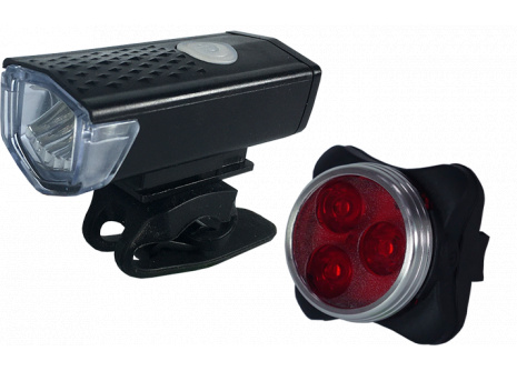 Set of bicycle lights front + rear MAARS MS 351
