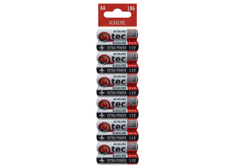 QTEC AA/12pcs LR6/UM3 Extra power Alkaline battery