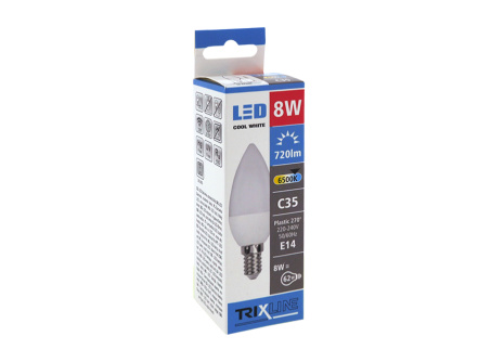 LED bulb 8W E14 C35 TRIXLINE daylight