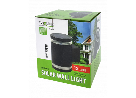 TRIXLINE Solar wall light HD - 368S black matt
