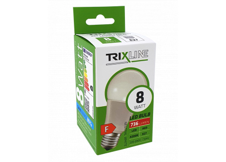 LED bulb Trixline 8W 736lm E27 A60 neutral white