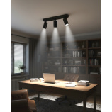 Q-04AD LED ceiling spotlight 3xGU10 black QTEC Q-04AD LED ceiling spotlight 3xGU10 black QTEC