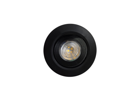 Q-13DL LED ceiling light 5W - black, circular - QTEC