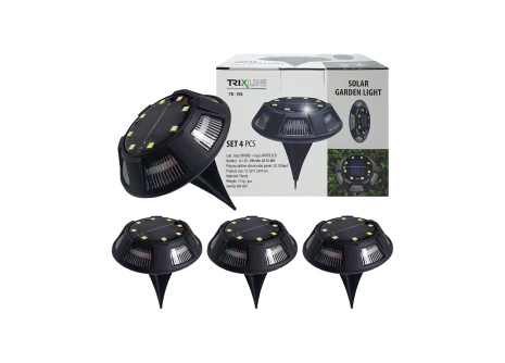 TR-592 Solar garden LED light SET 4 pcs TRIXLINE