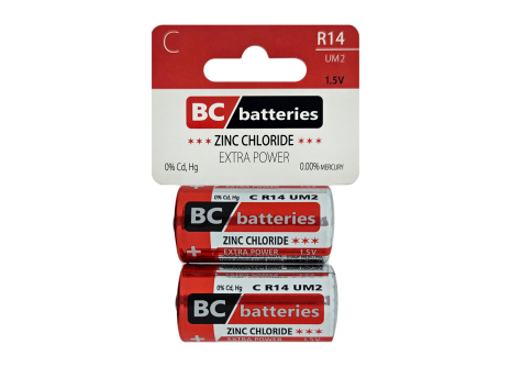 BC C-R14 UM2 Extra power Zinc chloride 1.5V / 2 pcs BLISTER