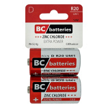 BC D-R20 UM1 Extra power Zinc chloride 1.5V / 2 pcs BLISTER