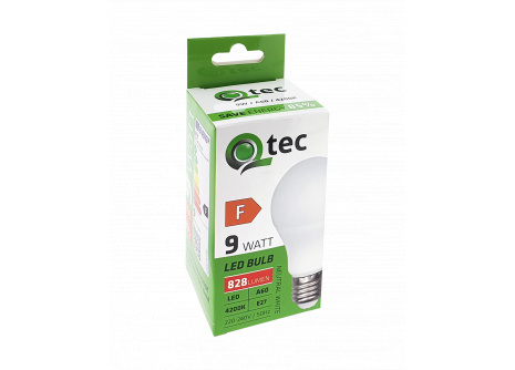 LED bulb Qtec 9W A60 E27 4200K