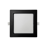 Q-59M LED panel 12W 1200lm 4000K black - square surface-mounted Qtec