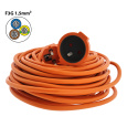 Extension lead 1 socket, 20m, TR 721 F