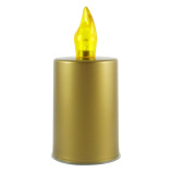 Golden cemetery candle St.- yellow flame LED BC LUX 177