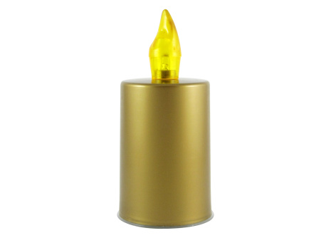 Golden cemetery candle St.- yellow flame LED BC LUX 177