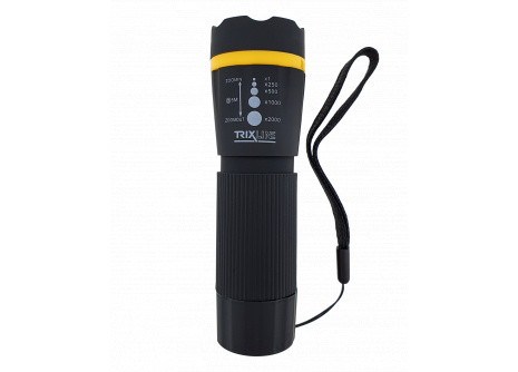 LED hand torch with zoom TR 313R yellow, ABS/1W