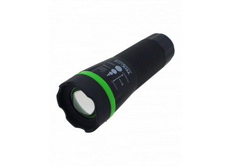 LED hand torch with zoom TR 311R green, ABS/1W