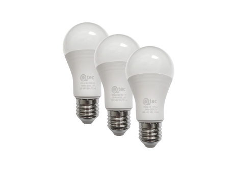LED bulbs 12W/1104lm/A60/E27 neutral white 3 PACK Qtec
