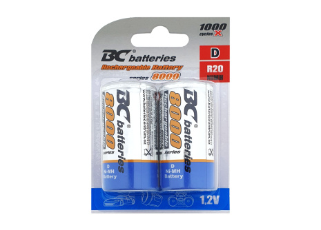 Rechargeable battery R20 BC Batteries 1.2V
