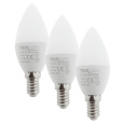 LED bulb Trixline 6W C35 E14 warm white 3 PACK