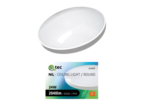 LED lamp QTEC Q-232CP 24W 4000K ø37cm/circular white