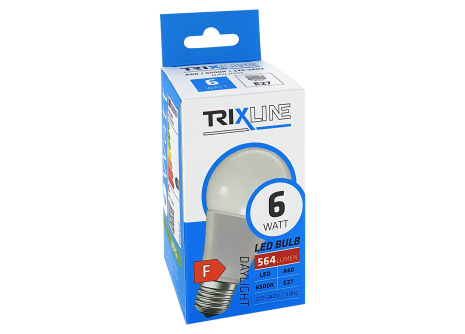 LED bulb Trixline 6W 564lm E27 A60 cold white