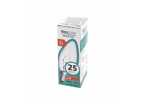 Trixline C35 special bulb, 25W E14 210lm warm white