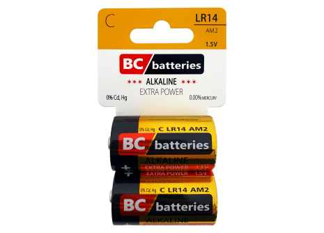 BC LR14/C AM2 Alkaline battery - Extra power 2 pcs BLISTER 1.5V