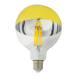 LED bulb Trixline DECOR MIRROR G125, 12W GOLD
