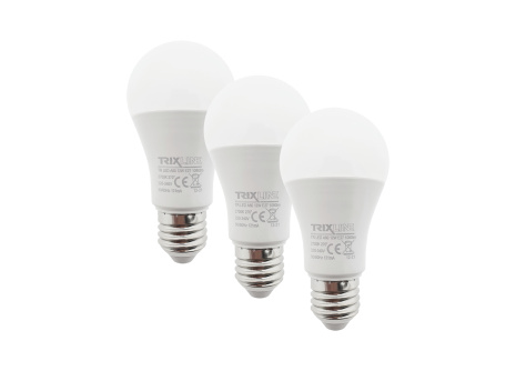 LED bulb Trixline 12W A60 E27 warm white 3 PACK