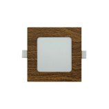 TR-149 LED panel 6W 504lm 4200K wood decor - square built-in Trixline