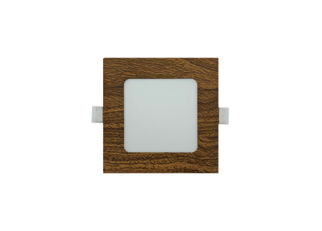 TR-149 LED panel 6W 504lm 4200K wood decor - square built-in Trixline