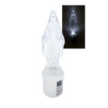 HD-135 LED Virgin Mary candle - white flickering flame HOME DECOR