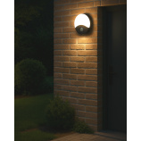 Q-19AD LED Wall, Sensor, Round Light - Black 18W/1260lm/4000K QTEC