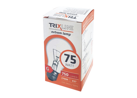 Heat-resistant bulb Trixline 75W, A55, E27, 2700K