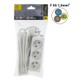 Extension cable 3 sockets, 3m, TR 706 F