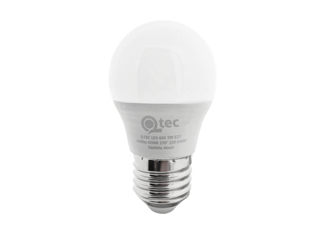 LED bulb Qtec 5W G45 E27 4200K