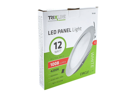 LED panel TRIXLINE TR 102 12W, circular built-in 4200K