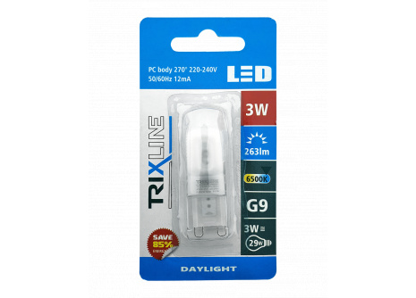 LED bulb Trixline 3W G9 6500K daytime white