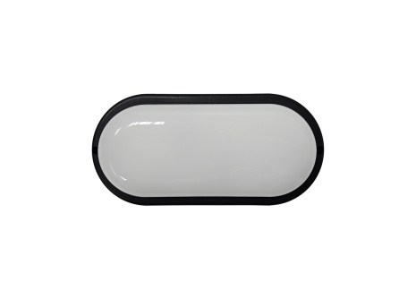 LED Ceiling Light Q-53A 15W 1350lm 4200K IP64 - Black QTEC
