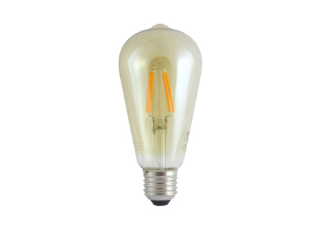 Decorative LED bulb FILAMENT Trixline ST-64, 4W E27 GOLD