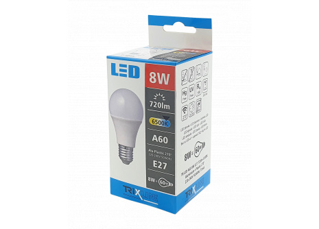 LED bulb Trixline 8W E27 A60 cold white