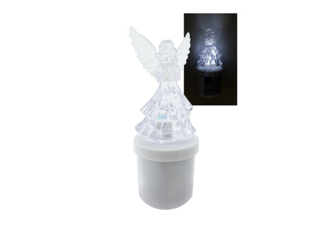 HD-136 LED candle Angel - white flickering flame HOME DECOR
