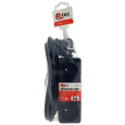 Extension cord black 3 sockets, 3m, Q-355F QTEC