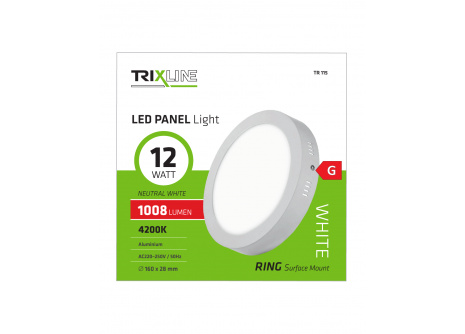 LED panel TRIXLINE TR 115 12W, circular mounted 4200K