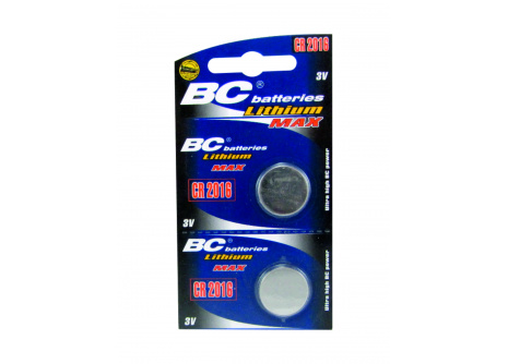 Lithium button battery 3V BC batteries CR 2016