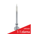 Long LED candle - white-silver HOME DECOR HD-119SS
