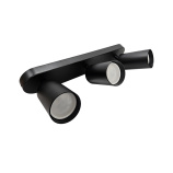 Q-04AD LED ceiling spotlight 3xGU10 black QTEC