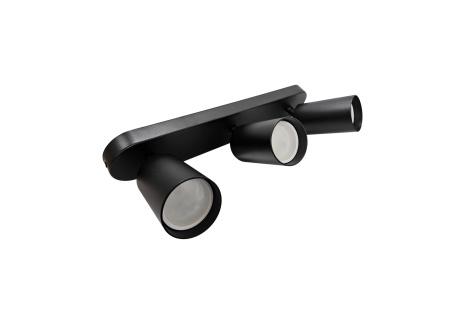 Q-04AD LED ceiling spotlight 3xGU10 black QTEC