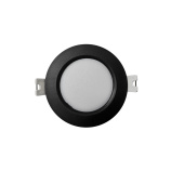 Q-50M LED panel 3W 330lm 4000K black - circular recessed Qtec